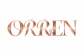 rose gold in ORREN just letters and little medium big